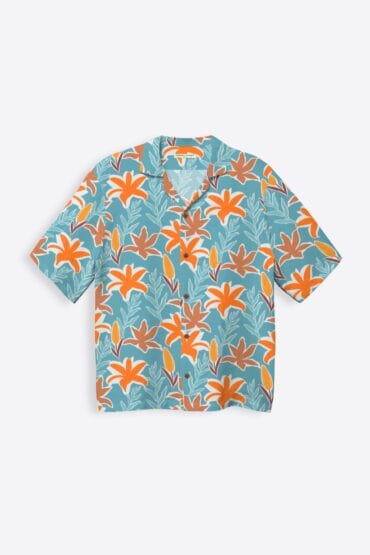 Floral Print Men's Shirt
