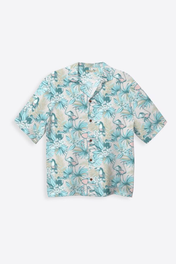 Flamingo Print Shirt for Men