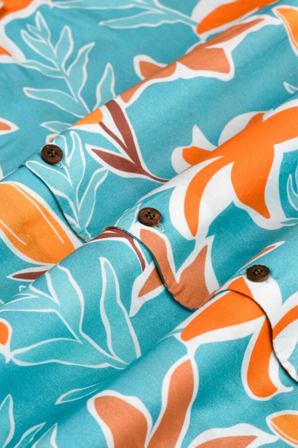 Floral Print Men's Shirt