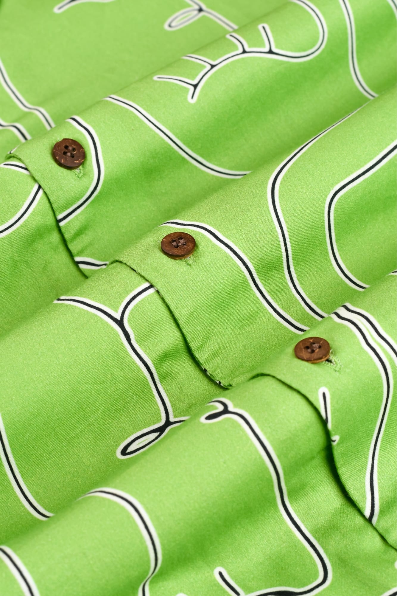 Abstract Print Men's Shirt - Image 2