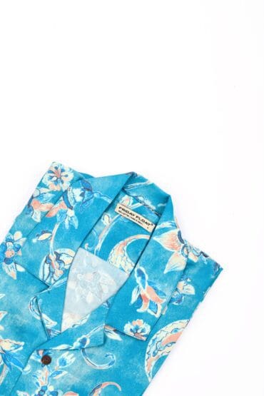 Paisley Print Blue Shirt for Men