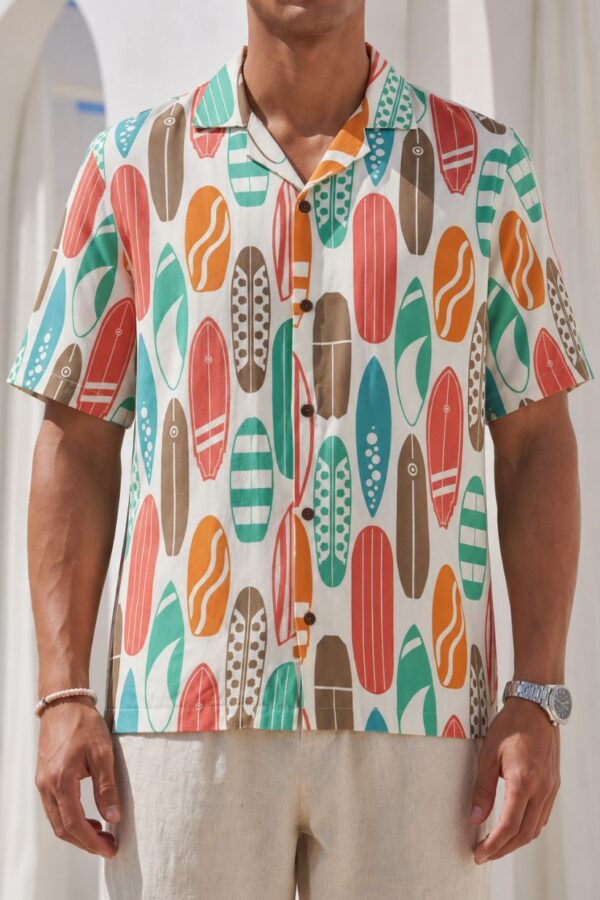 Surf Day Printed Beach Shirt for Men