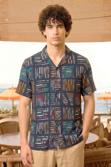 Men's Beach Party Printed Shirt