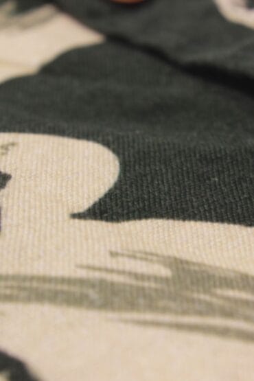 Dark Green Cotton Linen Beach Shirt