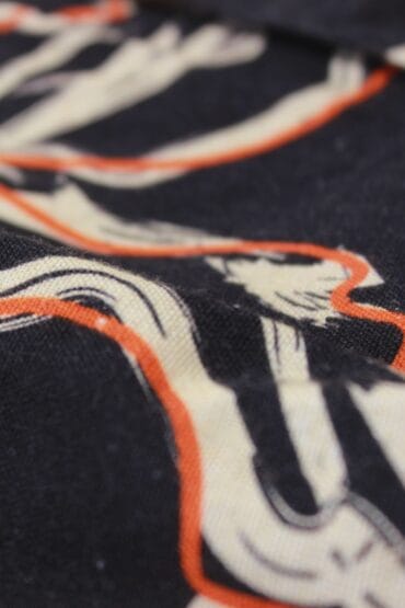 Black Floral Print Shirt for Men