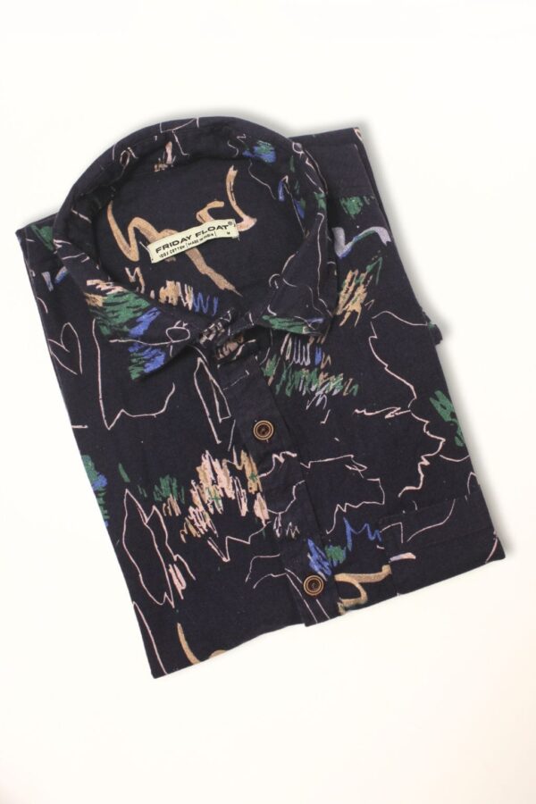 Abstract Art Drawing Men's Printed Shirt