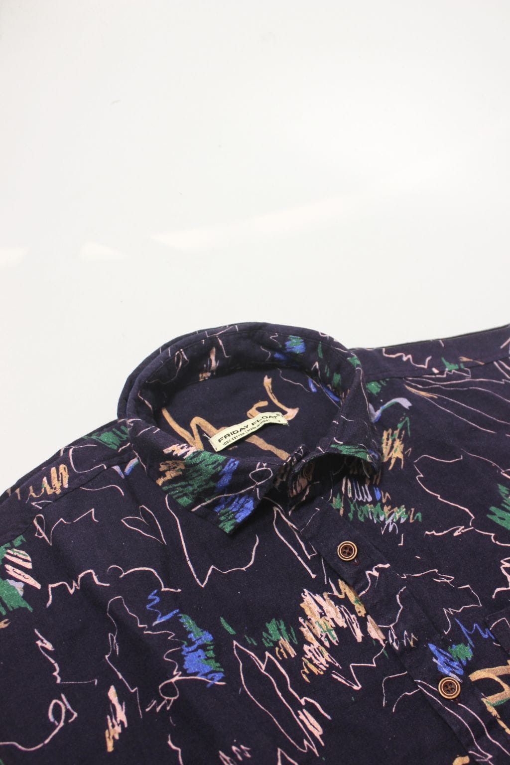 Abstract Art Drawing Men's Printed Shirt - Image 3