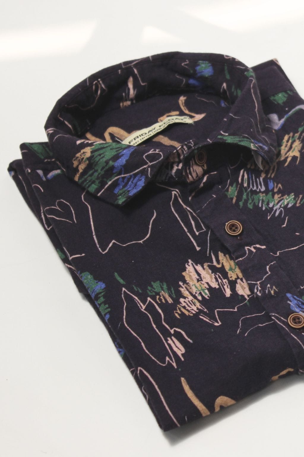 Abstract Art Drawing Men's Printed Shirt - Image 4