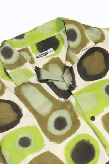 Geometric Abstract Print Beach Shirt