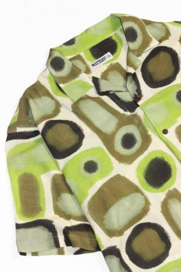 Geometric Abstract Print Beach Shirt