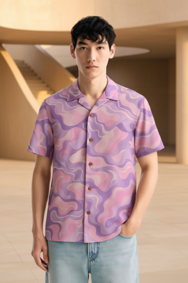 Marble Texture Shirt for Men