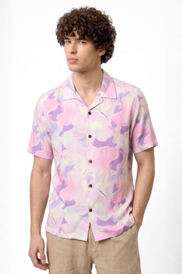 Marble Texture Shirt for Men