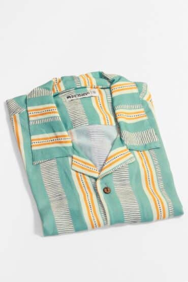 Blue Stripe Shirt Men