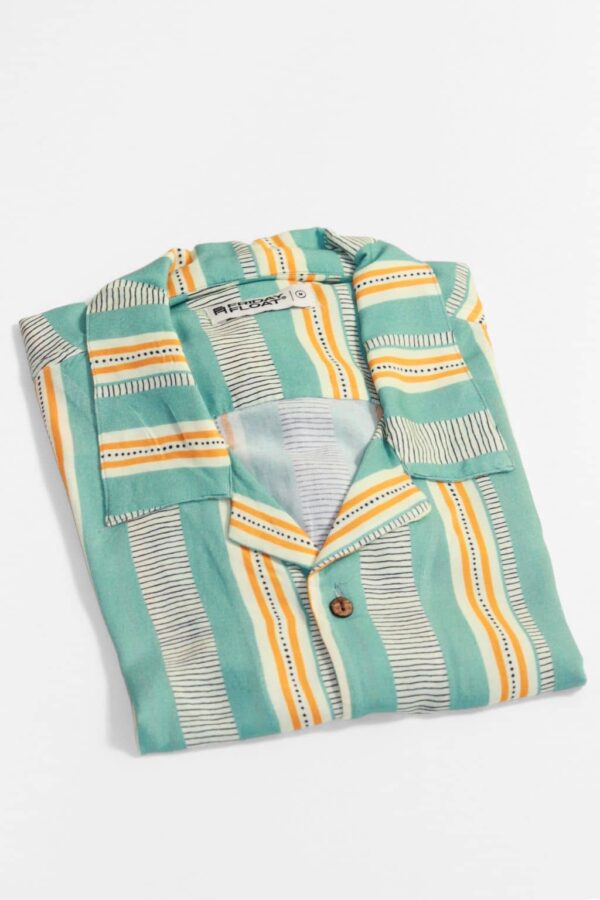 Blue Stripe Shirt Men