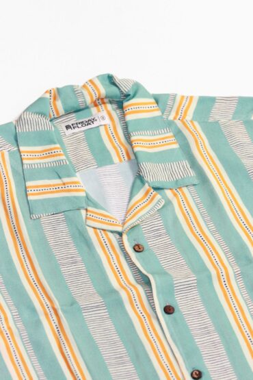 Blue Stripe Shirt Men
