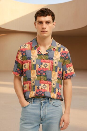 Geometric Tribal Vintage Print Shirt