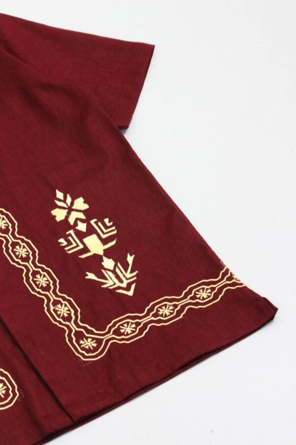 Ethnic Geometric Embroidered Men's Shirt