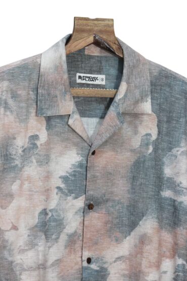 Friday Float Rugged Camouflage Cuban Collar Shirt