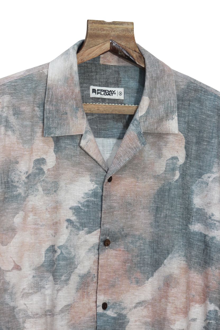 Friday Float Rugged Camouflage Cuban Collar Shirt - Image 3