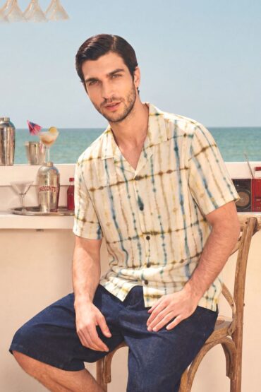 Friday Float Tie-Dye Camp Collar Shirt