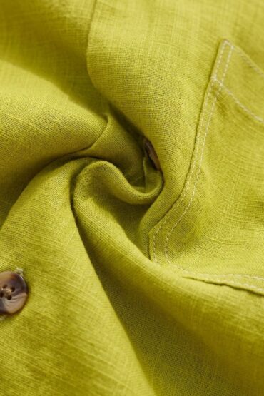 Mint Green Camp Collar Shirt for Men