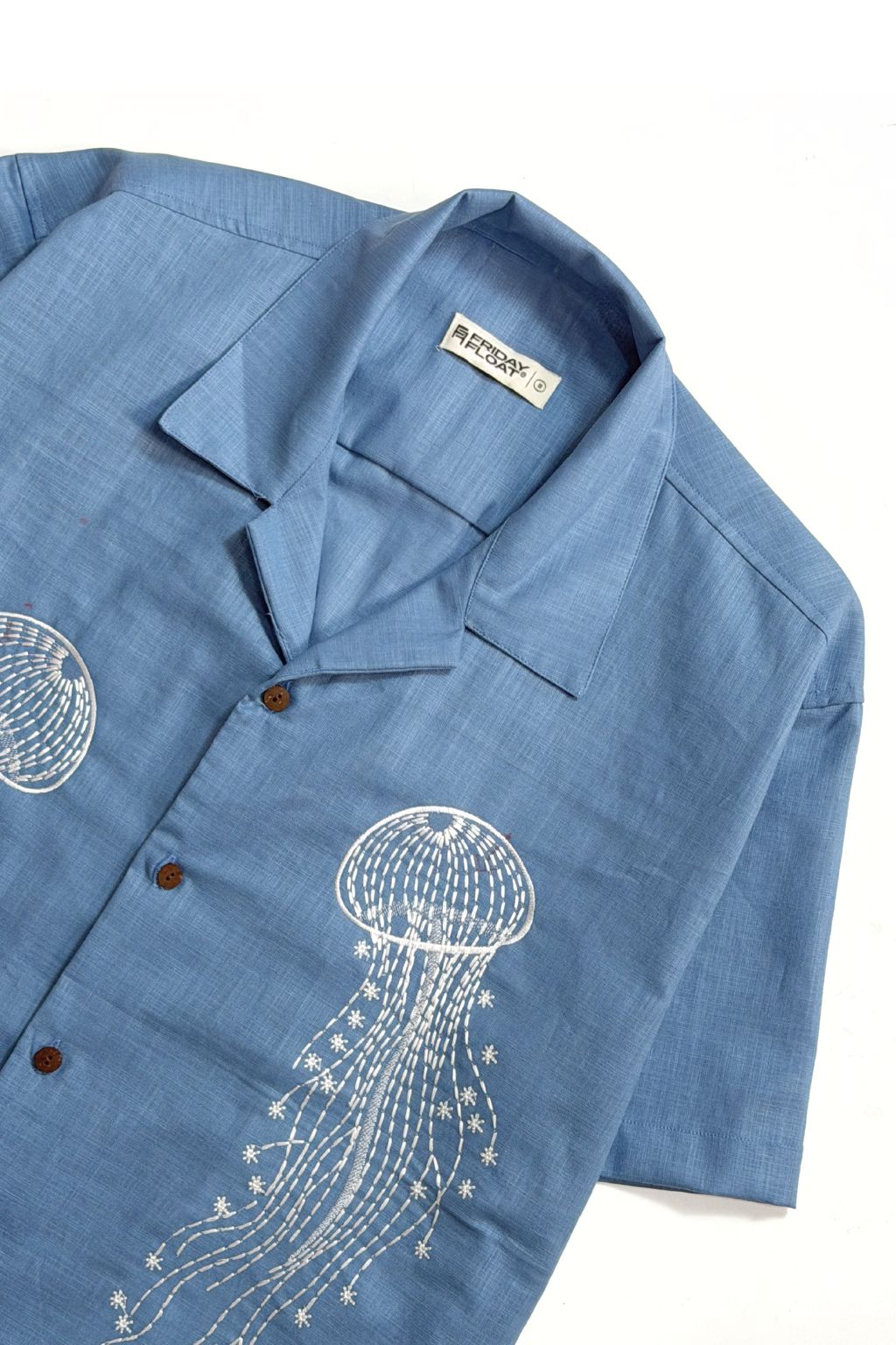 Jellyfish Embroidered Shirt for Men - Image 4