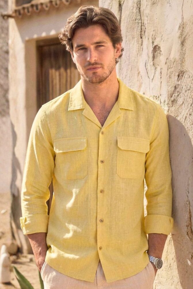 The Amalfi Lemon Khadi Shirt