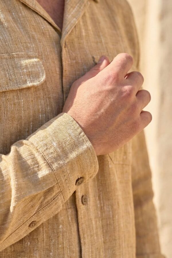 The Sahara Gold Khadi Shirt