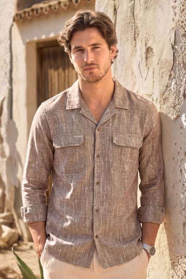 The Mojave Mocha Khadi Shirt
