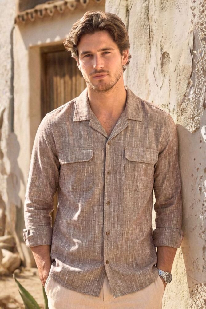 The Mojave Mocha Khadi Shirt