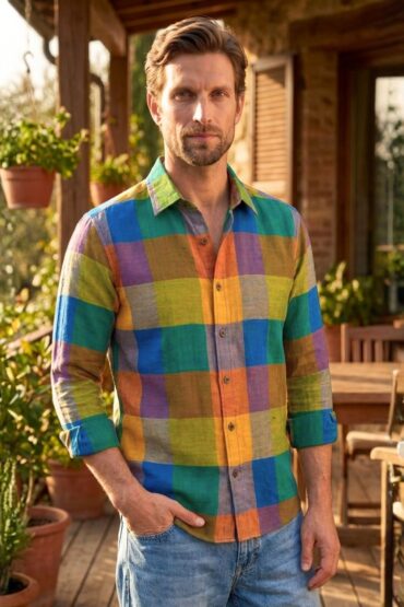 Handloom Bold Check Full Sleeve Regular Fit Casual Shirt