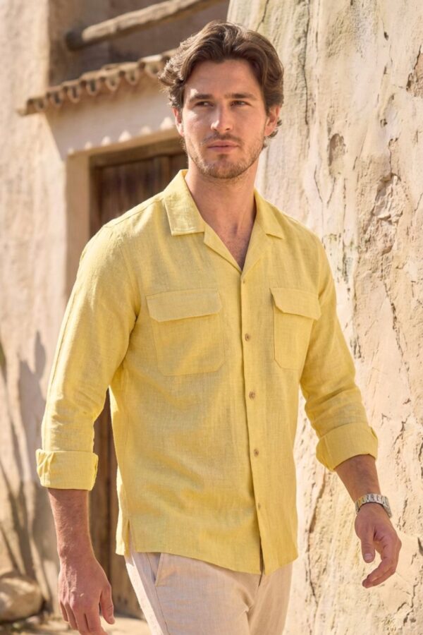 The Amalfi Lemon Khadi Shirt