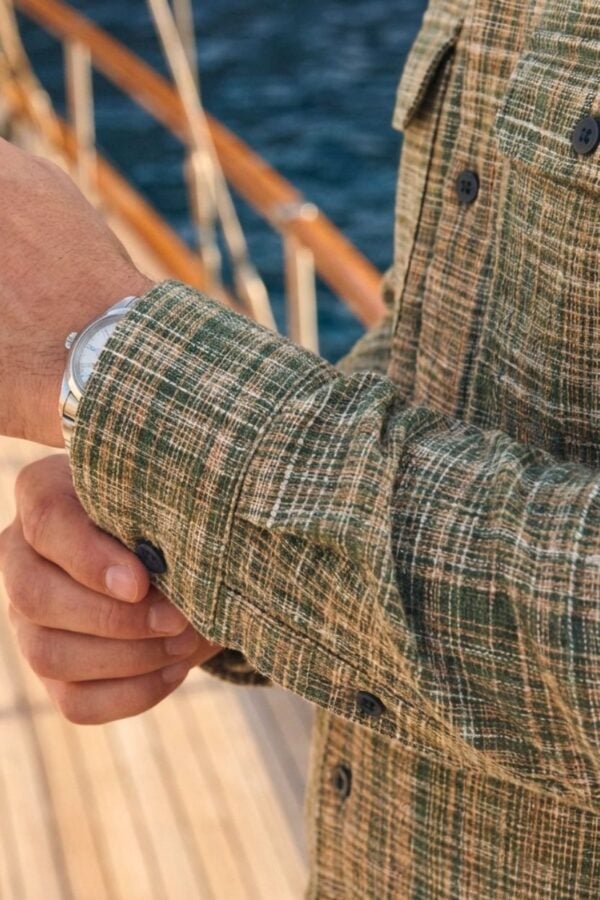 The Highland Olive Khadi Shirt