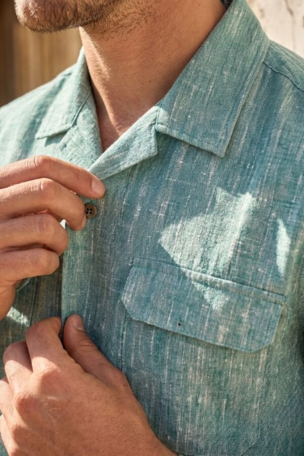 The Riviera Mint Khadi Shirt
