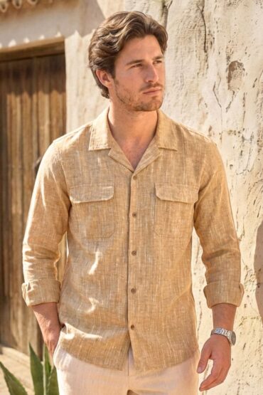 The Sahara Gold Khadi Shirt