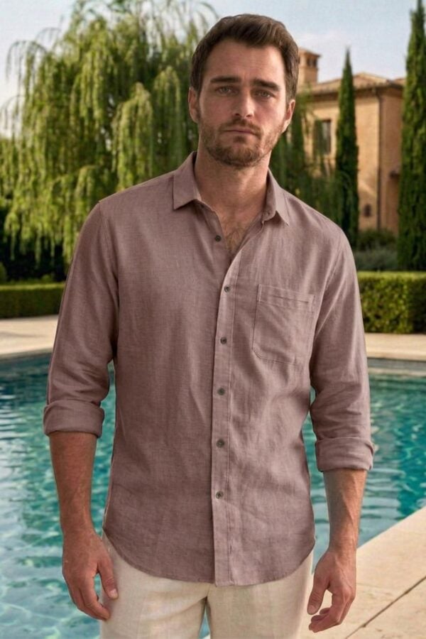 The Tuscan Rose Lyocell-Cotton Shirt