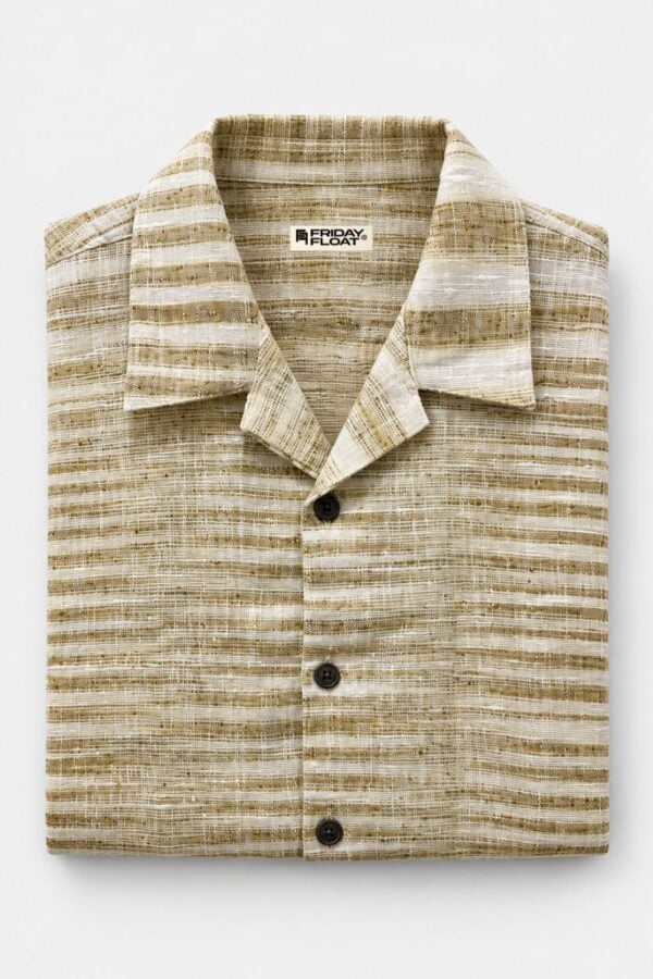 The Desert Sand Plaid Khadi Shirt