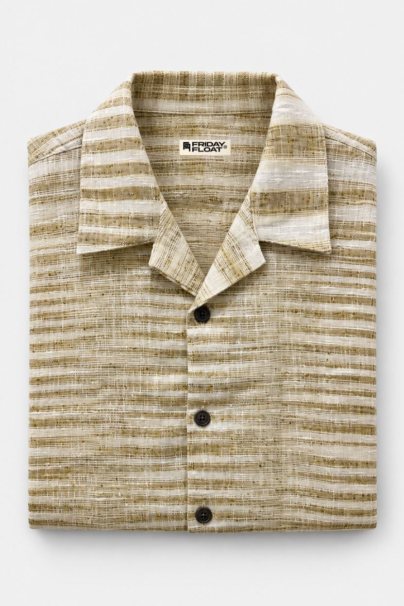 The Desert Sand Plaid Khadi Shirt