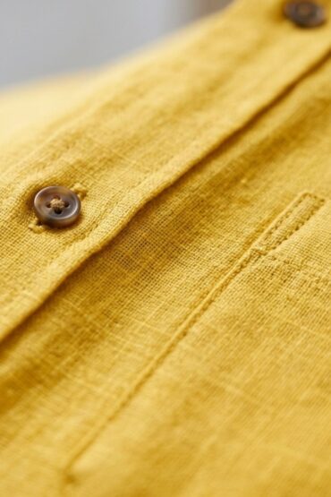 The Golden Palm Cotton-Linen Shirt