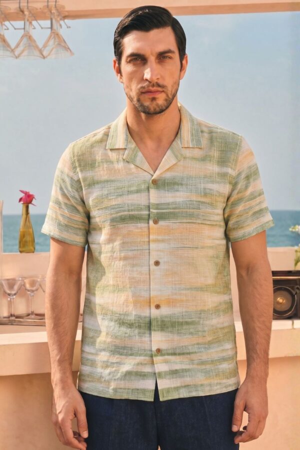 The Tropics Watercolor Khadi Shirt