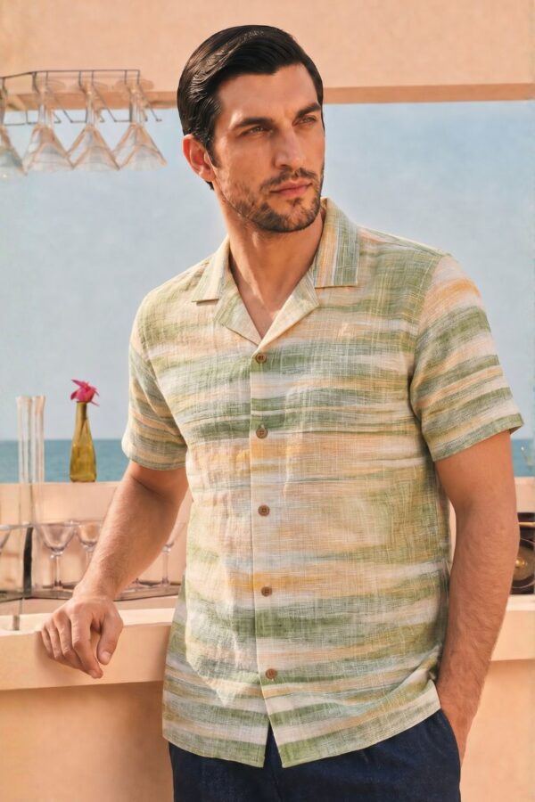 The Tropics Watercolor Khadi Shirt