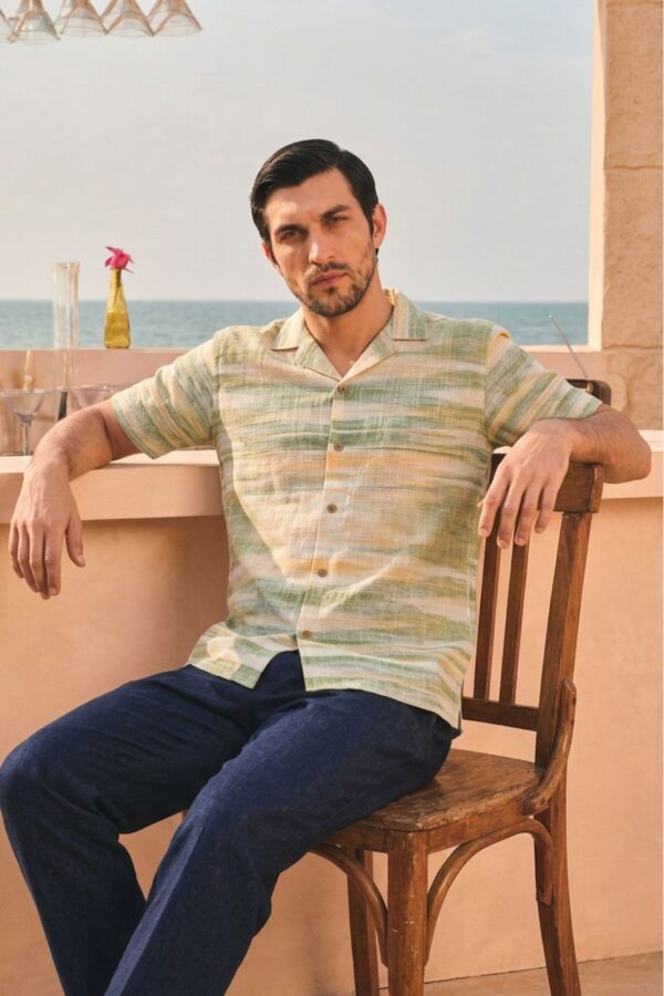 The Tropics Watercolor Khadi Shirt