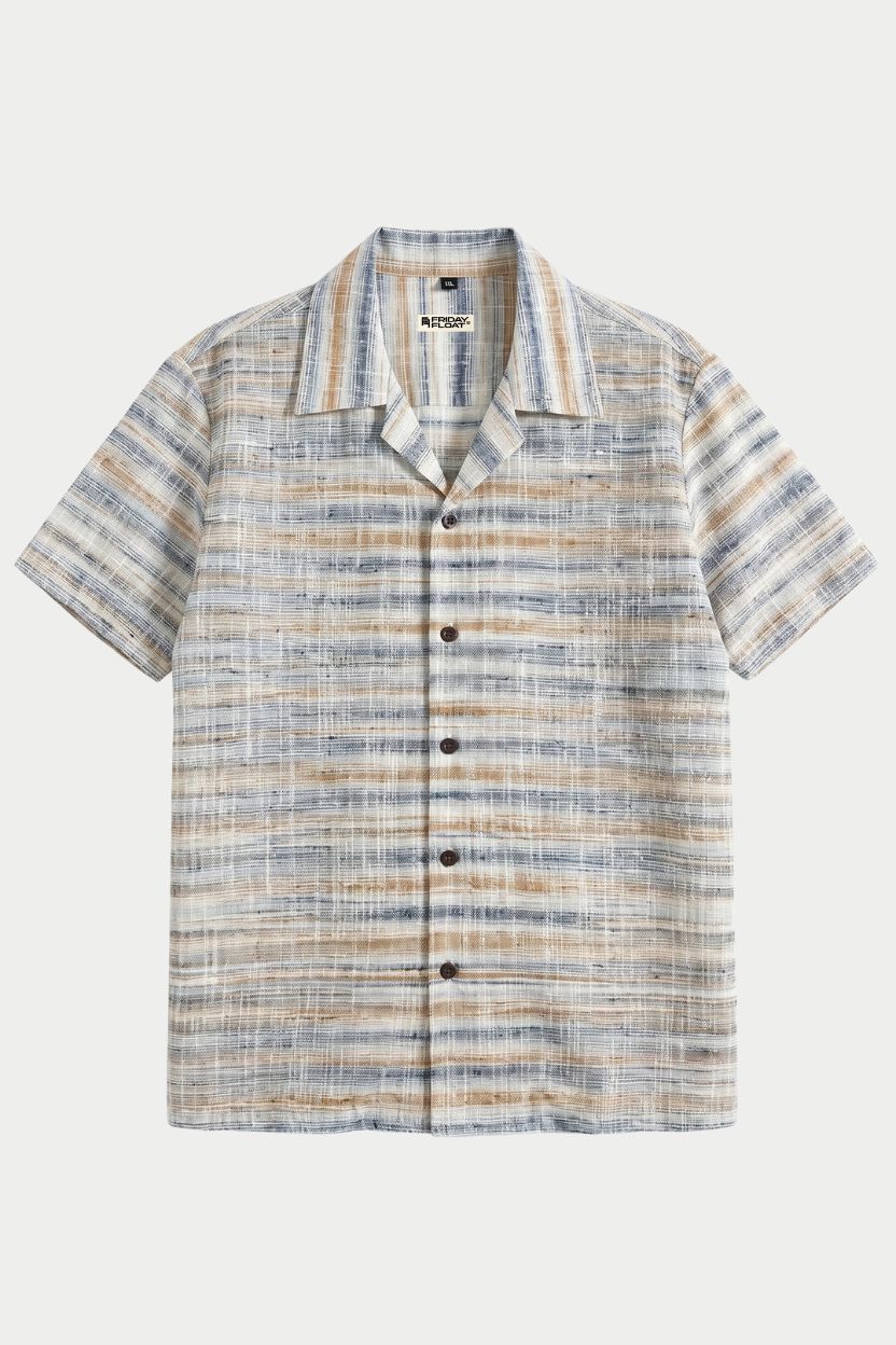The Horizon Stripe Khadi Shirt - Image 5
