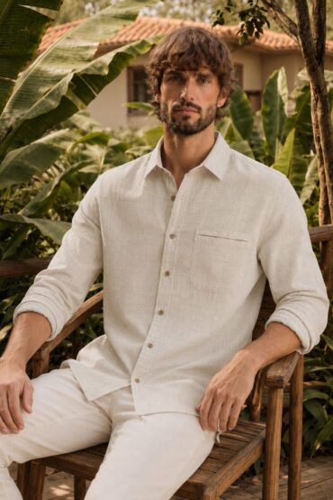 The Coconut Cream Cotton-Linen Shirt