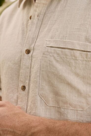 The Coconut Cream Cotton-Linen Shirt