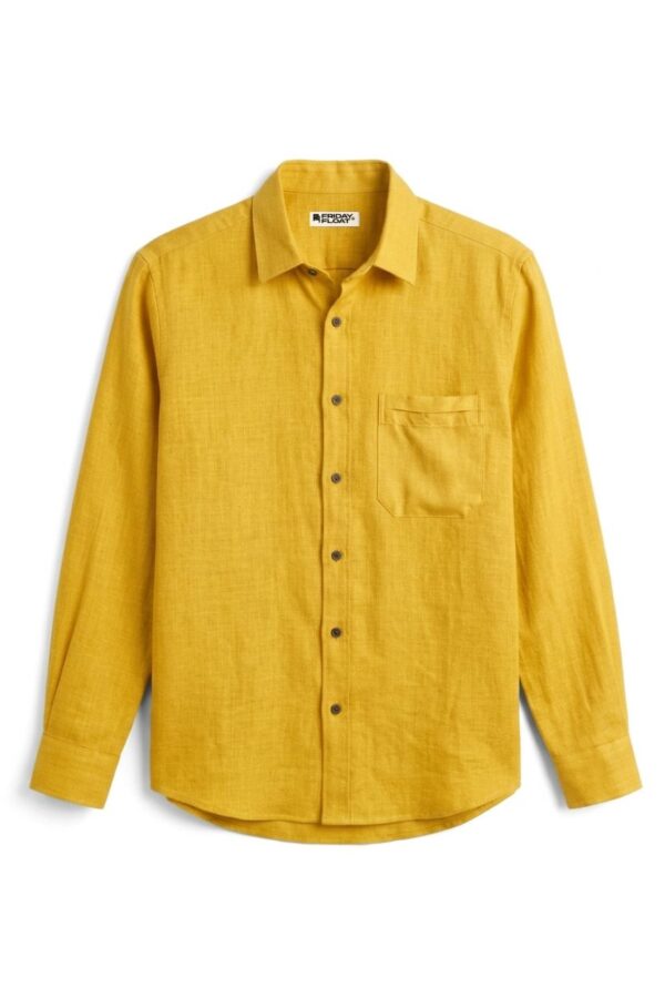 The Golden Palm Cotton-Linen Shirt