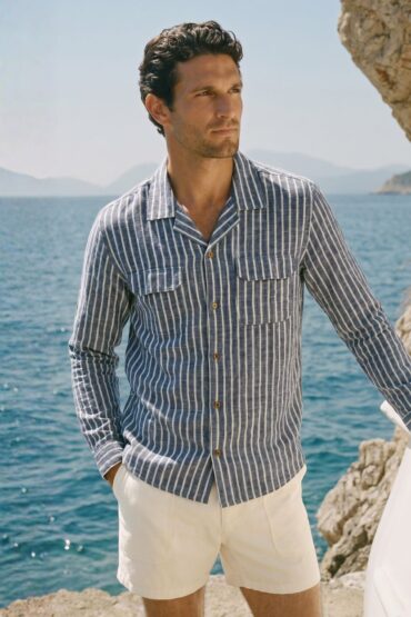The Mariner Stripe Khadi Shirt