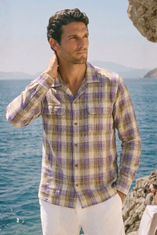 The Lavender Haze Plaid Khadi Shirt