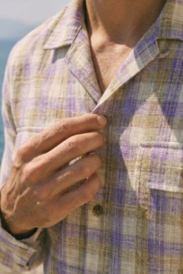 The Lavender Haze Plaid Khadi Shirt