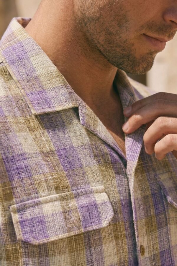 The Lavender Haze Plaid Khadi Shirt